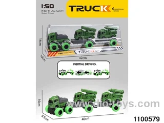 inertial tractor-trailer in PVC cover