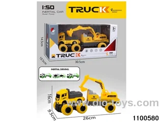 inertial tractor-trailer in window box