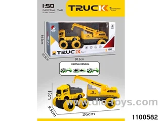 inertial tractor-trailer in window box