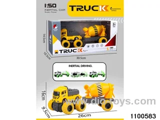 inertial tractor-trailer in window box