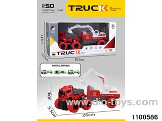 inertial tractor-trailer in window box