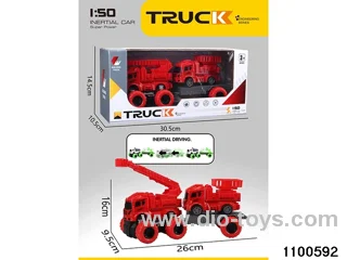 inertial tractor-trailer in window box