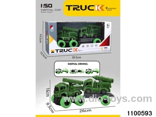 inertial tractor-trailer in window box