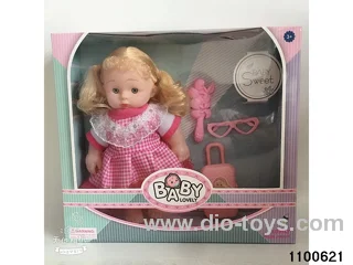 10 inch musical girl in window box