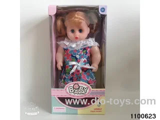 13 inch musical girl in window box