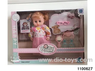 13 inch musical girl in window box
