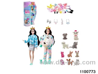 11.5 inch 12 jointed doll set in box