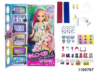 10 inch 12 jointed doll set in window box
