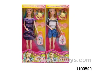 11.5 inch 11 jointed doll set in window box