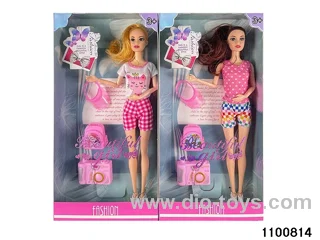 11.5 inch 9 jointed doll set in window box