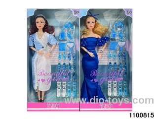 11.5 inch 9 jointed doll set in window box