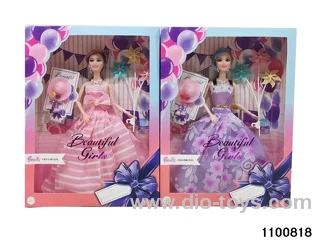 11.5 inch 9 jointed doll set in window box