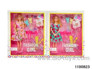 11.5 inch 9 jointed doll set in window box