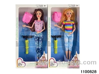 11.5 inch 9 jointed doll set in window box