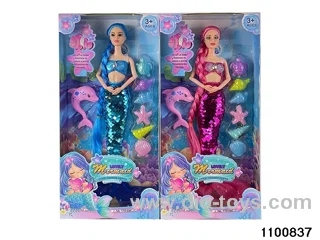 11.5 inch 9 jointed doll set in window box