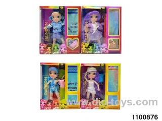10 inch 12 jointed mermaid barbie in window box