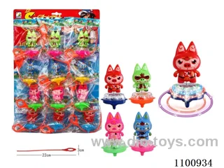 Pig man Cat series pull ruler light gyro