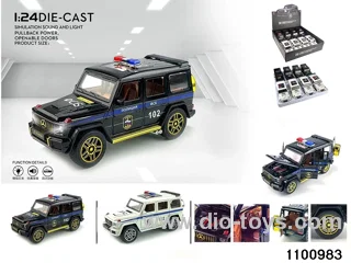 1:24 pull back car in display box