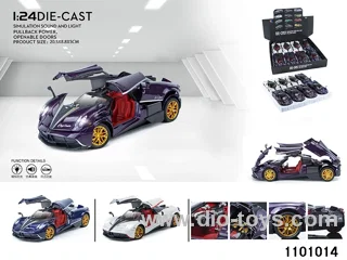 1:24 pull back car in display box