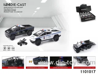 1:24 pull back car in display box