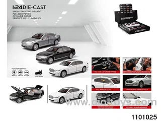1:24 pull back car in display box
