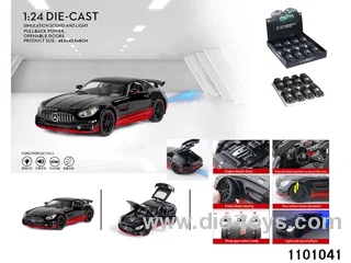 1:24 pull back car in display box