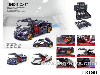 1:24 pull back car in display box