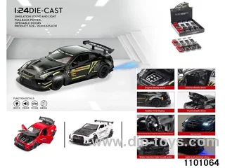 1:24 pull back car in display box