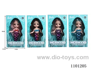 6 "13 joint 3D eye Fashion mermaid Princess/real body/4 mixed