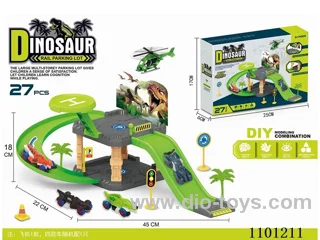 Dinosaur track car Park