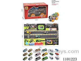 pull back alloy car 10PCS+pull back aircraft2PCS