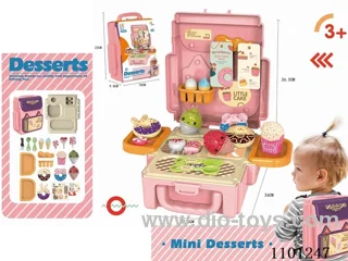 Small schoolbag pastry theme