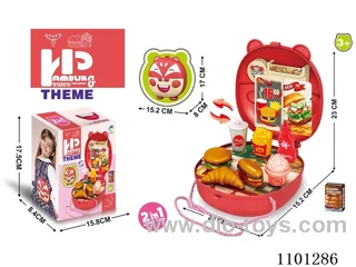 Hamburger bear backpack