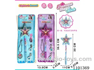 Sound and Light Magic Wand with 4 accessories