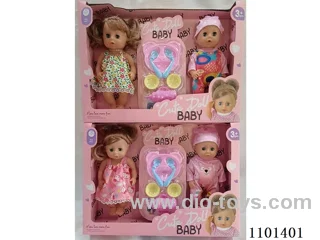 10 inch fully vinyl water baby with cutlery set, baby bottle