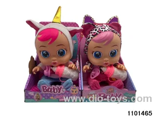 14 inch doll set with 4 voices music in display box