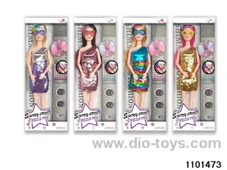 11.5 inch 9 jointed doll set in window box