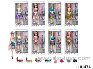 11.5 inch 9 jointed doll set in window box