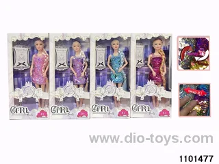 11.5 inch 9 jointed doll set in window box