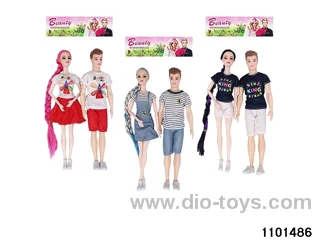 11.5 inch 9 jointed doll set in PP bag with header