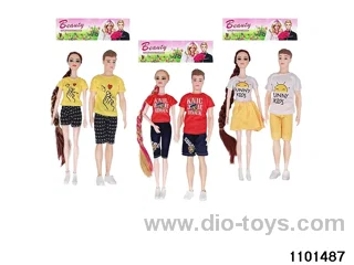 11.5 inch 9 jointed doll set in PP bag with header