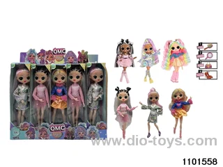 10 inch 12 jointed doll set in display box