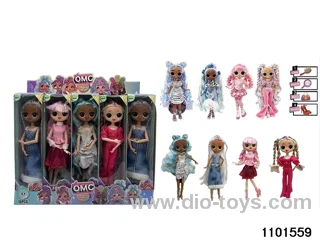10 inch 12 jointed doll set in display box