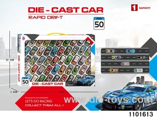 50pcs Metal Pull Back Car in window box