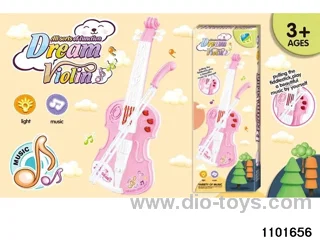 Musical violin in color box