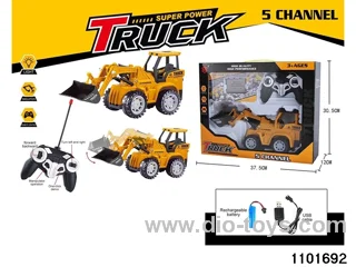 Remote Control Excavator in window box