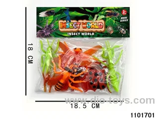 Insect assemblies in PP bag with header