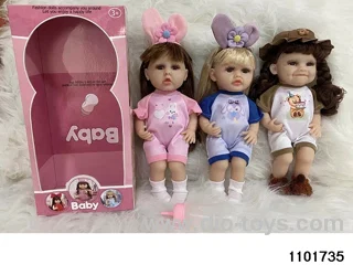 13 inch Vinyl Doll in window box