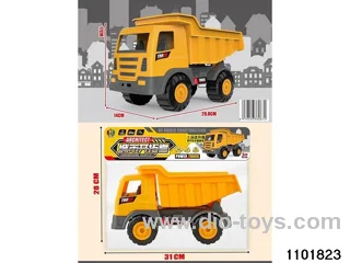 Sliding engineering vehicle in PP bag with header
