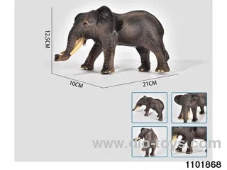 Vinyl Filled Elephant in pe bag with header